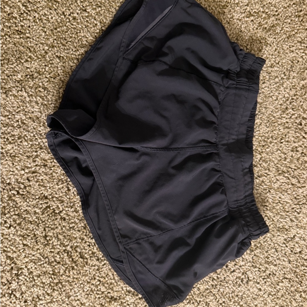 Lululemon Athletica Black Elastic Waist Shorts